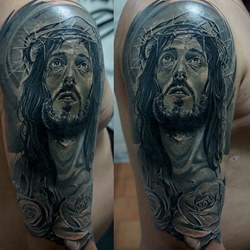 Иисус с колючками на голове
