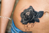 #plotnikovasketch татуировка роза с бриллиантом
