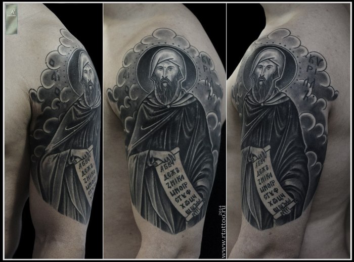 Православные татуировки для мужчин на плече фото