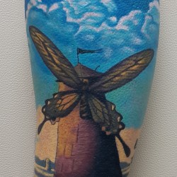 Мельница-бабочка (сюрреализм)