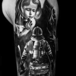 #plotnikovasketch тату пожарный